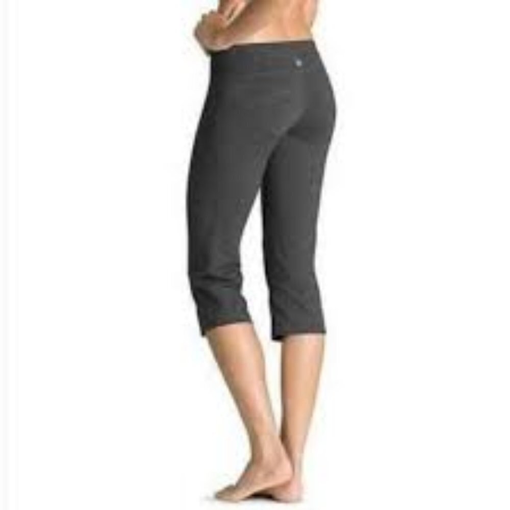 Athleta Kickbooty Leggings M Gray 7/8 Capri High Rise - Picture 1 of 6